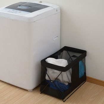 手荷物バスケット 荷物置き Yamazen 山善 バスケット 通販モノタロウ Htb S Nv