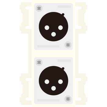 CP-3X2W-I CPシリーズ 壁用AVコンセント カナレ電気 68997927