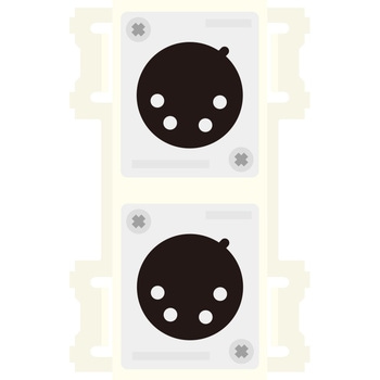 CP-4X2W-I CP�V���[�Y �ǗpAV�R���Z���g �J�i���d�C �ɐ�5   CP-4X2W-I 68998085