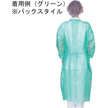 ラミネートガウン 1セット(10枚/袋×10袋) 日昭産業