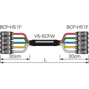 5VS10-5CFWH 10m �� �����Z�p���[�g�P�[�u�� �J�i���d�C ���F ����10m 69010737