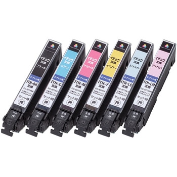 インクカートリッジ 互換 エプソン EPSON カラークリエーション ITH-6CL 対応 カラークリエーション