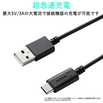 USBケーブル A-C USB2.0準拠 認証品 タイプC スマートフォン