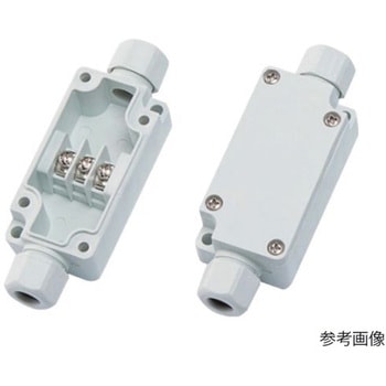 ケーブルグランド付端子ボックス(JAN付き)ライトグレー TMCシリーズ タカチ電機工業
