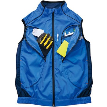物流作業対応型空調服ベスト(空調服TM)レッド AZ50195-009シリーズ アイトス