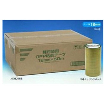 軽包装用OPP粘着テープ(10巻シュリンクパック) KSSOPシリーズ 清和産業