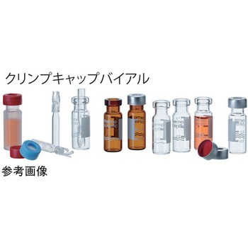 セプタム付クリンプキャップ(ND11)PTFE(アイボリー)/シリコンラバー(赤)1mm 銀 6ACC11RT1シリーズ - Thermo Fisher Scientific
