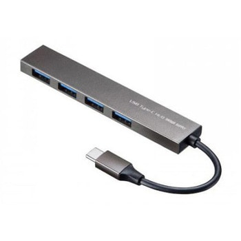 [4ポート] USB3.0スリムハブ Type-C エスコ