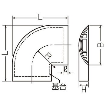 40mm ワゴンモールコーナー 薄形/グレー エスコ