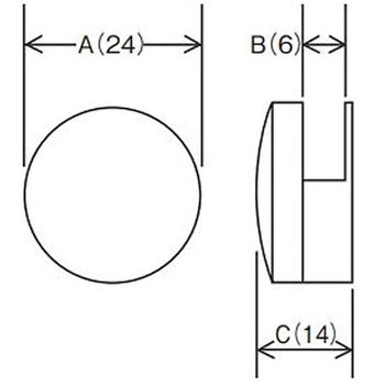 5.0mm ミラー取付金具セット コンクリート用/4個 エスコ