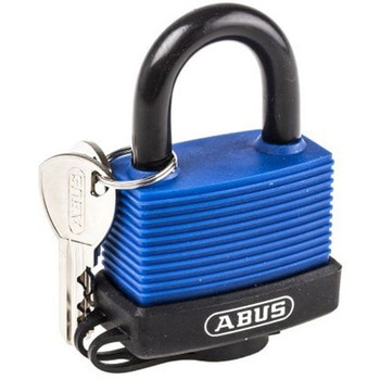 Abus 耐候性南京錠 パドロック 真鍮、ステンレス鋼 青 ABUS