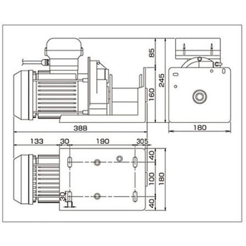 AC100V/200kg 電動ウィンチ エスコ