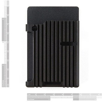 Aluminum Heatsink Case for Raspberry Pi 4 - Obsidian Black SPARKFUN
