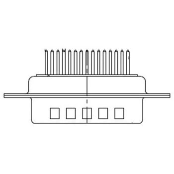 D-subコネクタ 15極 オス PCBマウント 1箱 50個入 FCT - A MOLEX COMPANY