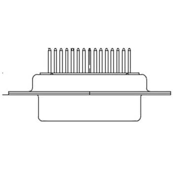 D-subコネクタ 25極 メス PCBマウント 1箱 25個入 FCT - A MOLEX COMPANY