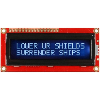 SparkFun Basic 16x2 Character LCD - White on Black， 5V with Headers - SPARKFUN