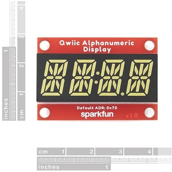 SparkFun Qwiic Alphanumeric Display - White SPARKFUN