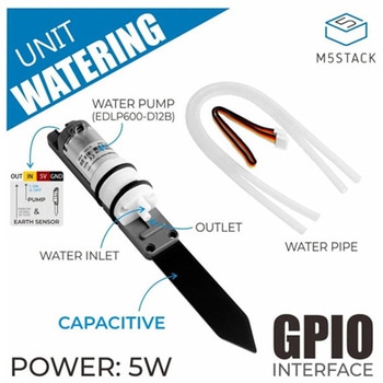 Unit Watering 水分測定センサー付き給水ポンプユニット M5Stack