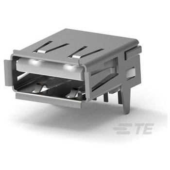 USBコネクタ A タイプ メス スルーホール 1袋 5個入 TE Connectivity Japan(旧:TYCOELECTRONICS(タイコエレクトロニクス))