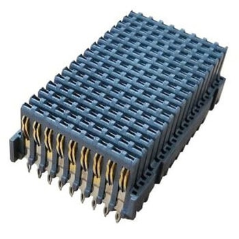 VITA 46バックプレーンコネクタ オス 144 極 9 列 垂直 AMPHENOL