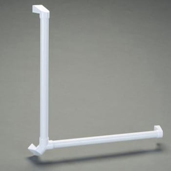 Φ35x 600mm 樹脂製手すり L型/抗菌・防カビ - エスコ