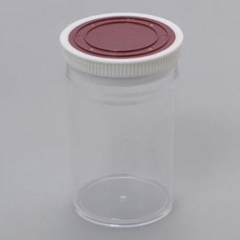 Φ68.5x124.5mm/300mlポリ容器 押込フタ式 エスコ