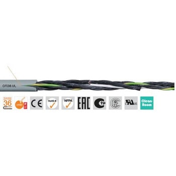 アクチュエータ/センサーケーブル 2芯 0.5 mm2 シールド無 20 AWG 1巻 100m入 SIG