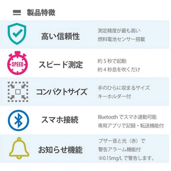 アルコールチェッカーBT ジェイ・シー・ティ