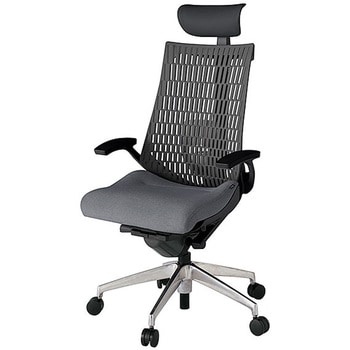 KJ425SAFMZTT3W2 アクト2 背エラストマー 固定肘 ビニールレザー張りヘッドサポート ランバーサポート付 アルミミラー脚 <配送時組立サービス付> イトーキ 69159478