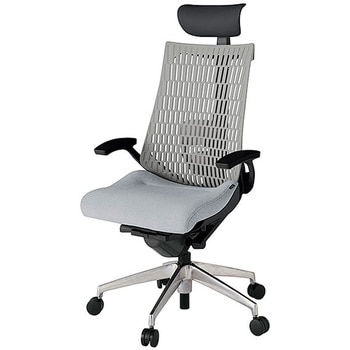 KJ425SAFMZTT7T6 アクト2 背エラストマー 固定肘 ビニールレザー張りヘッドサポート ランバーサポート付 アルミミラー脚 <配送時組立サービス付> イトーキ 69159487