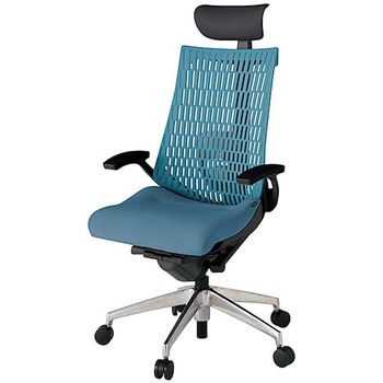 KJ425SAFMZTB4A4 アクト2 背エラストマー 固定肘 ビニールレザー張りヘッドサポート ランバーサポート付 アルミミラー脚 <配送時組立サービス付> イトーキ 69159521