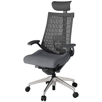 KJ425SAFZDT3W2 アクト2 背エラストマー 固定肘 ビニールレザー張りヘッドサポート ランバーサポート付 アルミミラー脚 <配送時組立サービス付> イトーキ 69159539