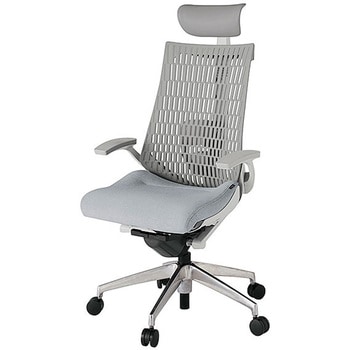 KJ425SAFZNT7T6 アクト2 背エラストマー 固定肘 ビニールレザー張りヘッドサポート ランバーサポート付 アルミミラー脚 <配送時組立サービス付> イトーキ 69159670