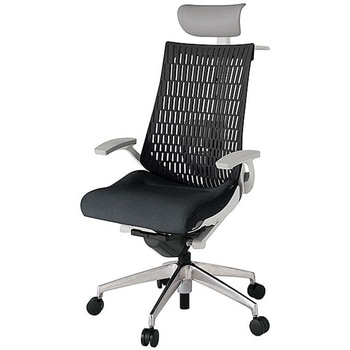 KJ425SAYZNT1T1 アクト2 背エラストマー 固定肘 ビニールレザー張りヘッドサポート ランバーサポート付 ハンガー付 アルミミラー脚 <配送時組立サービス付> イトーキ 69160011