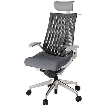 KJ425SAYZNT3W2 アクト2 背エラストマー 固定肘 ビニールレザー張りヘッドサポート ランバーサポート付 ハンガー付 アルミミラー脚 <配送時組立サービス付> イトーキ 69160020