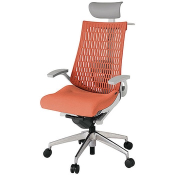 KJ425SAYMZND4D4 アクト2 背エラストマー 固定肘 ビニールレザー張りヘッドサポート ランバーサポート付 ハンガー付 アルミミラー脚 <配送時組立サービス付> イトーキ 69160099