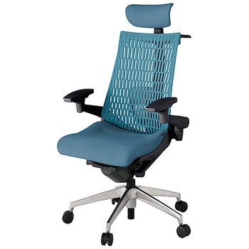 KJ427SAXMZTB4A4 アクト2 背エラストマー 4D可動肘 クロス張りヘッドサポート付 ランバーサポート付 ハンガー付 アルミミラー脚 <配送時組立サービス付> イトーキ 69160598