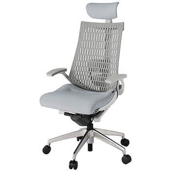 KJ425SAEMZNT7T6 アクト2 背エラストマー 固定肘 クロス張りヘッドサポート付 ランバーサポート付 アルミミラー脚 <配送時組立サービス付> イトーキ 69161167