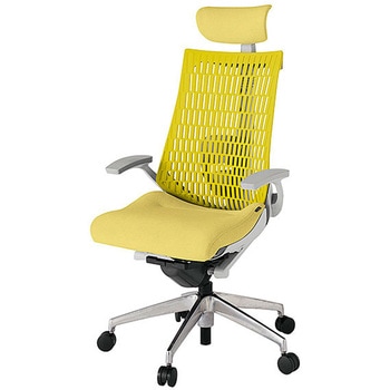 KJ425SAEMZNU6U5 アクト2 背エラストマー 固定肘 クロス張りヘッドサポート付 ランバーサポート付 アルミミラー脚 <配送時組立サービス付> イトーキ 69161185