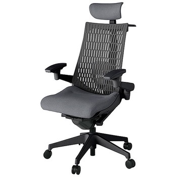 KJ427SAXMT1T3W2 アクト2 背エラストマー 4D可動肘 クロス張りヘッドサポート付 ランバーサポート付 ハンガー付 樹脂脚 <配送時組立サービス付> イトーキ 69163441