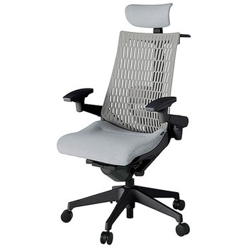 KJ427SAXMT1T7T6 アクト2 背エラストマー 4D可動肘 クロス張りヘッドサポート付 ランバーサポート付 ハンガー付 樹脂脚 <配送時組立サービス付> イトーキ 69163450