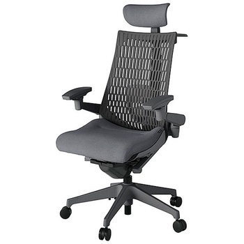 KJ427SAXW2T3W2 アクト2 背エラストマー 4D可動肘 クロス張りヘッドサポート付 ランバーサポート付 ハンガー付 樹脂脚 <配送時組立サービス付> イトーキ 69163495