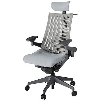 KJ427SAXW2T7T6 アクト2 背エラストマー 4D可動肘 クロス張りヘッドサポート付 ランバーサポート付 ハンガー付 樹脂脚 <配送時組立サービス付> イトーキ 69163511