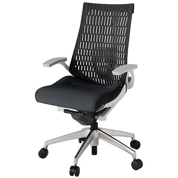 KJ425SA-ZNT1T1 アクト2 背エラストマー 固定肘 ランバーサポート付 アルミミラー脚 <配送時組立サービス付> イトーキ 69165410