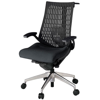 KJ425SAHMZTT1T1 アクト2 背エラストマー 固定肘 ランバーサポート付 ハンガー付 アルミミラー脚 <配送時組立サービス付> イトーキ 69165586