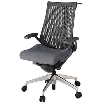 KJ425SAHZDT3W2 アクト2 背エラストマー 固定肘 ランバーサポート付 ハンガー付 アルミミラー脚 <配送時組立サービス付> イトーキ 69165656