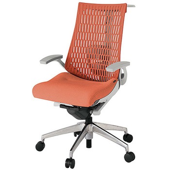 KJ425SAHZND4D4 アクト2 背エラストマー 固定肘 ランバーサポート付 ハンガー付 アルミミラー脚 <配送時組立サービス付> イトーキ 69165796