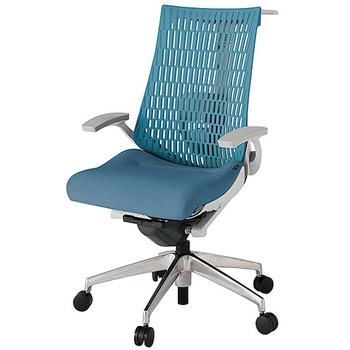 KJ425SAHMZNB4A4 アクト2 背エラストマー 固定肘 ランバーサポート付 ハンガー付 アルミミラー脚 <配送時組立サービス付> イトーキ 69165875