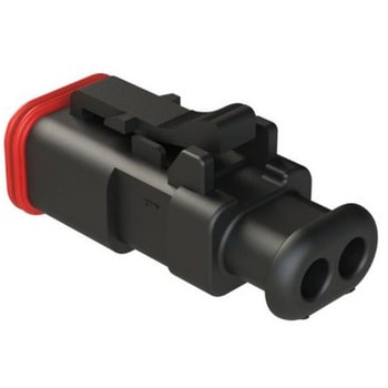 ケーブルコネクタ 2極 メス 自動車用コネクタ 1袋 5個入 AMPHENOL