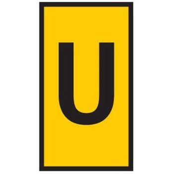 ケーブルマーカー 黄 1袋 1000個入 ヘラマンタイトン(タイトン)